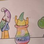 Momo the Dino Cookie Jar fan art submission by Claudia age 7